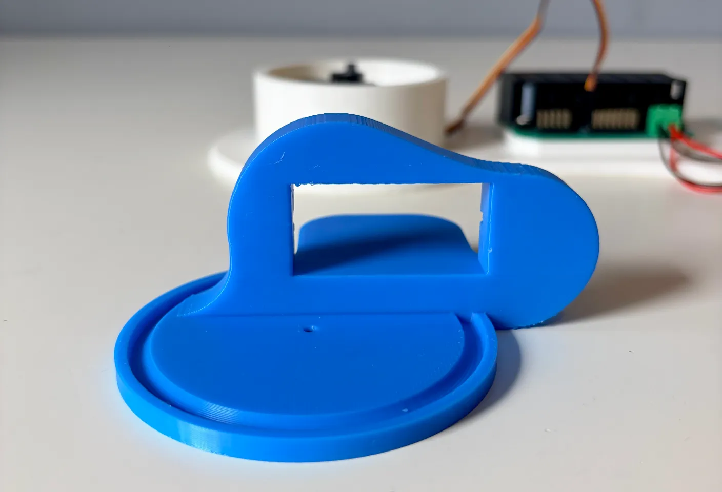 Robotic Arm build — Assemble the First Half of the Arm: Grab this blue part.