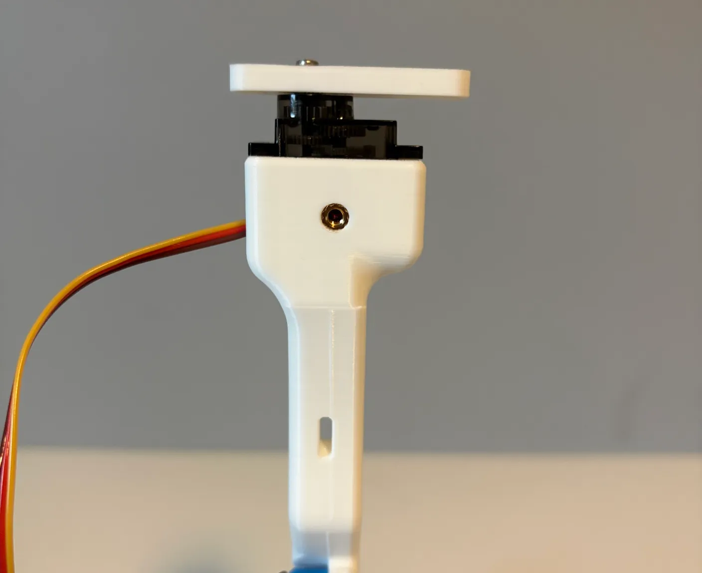 Robotic Arm build — Assemble the Other Half of the Arm: Gently slide it down into its spot without moving the rest of the robot.