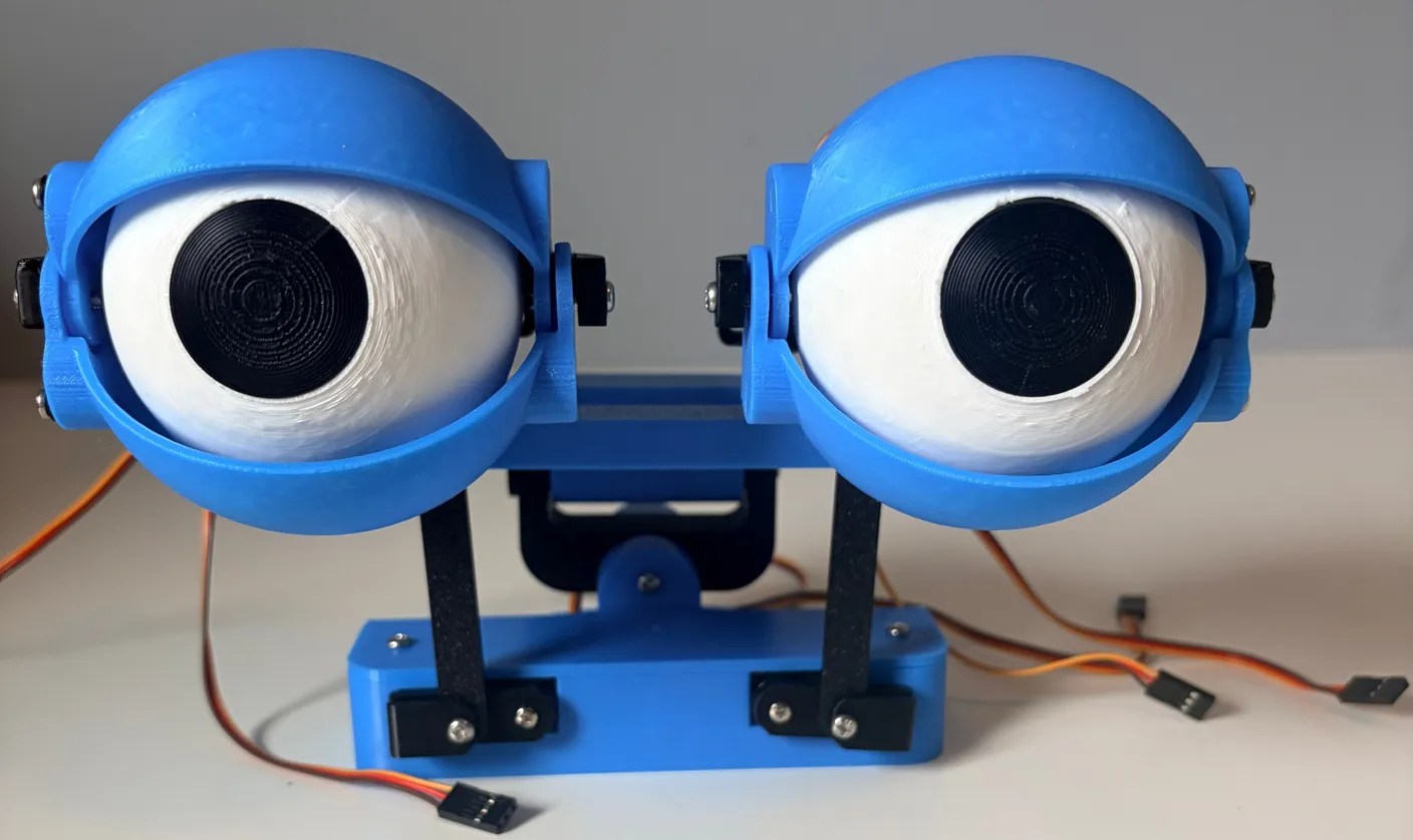 Robotic Eyes build — Assemble the Neck: Great work!