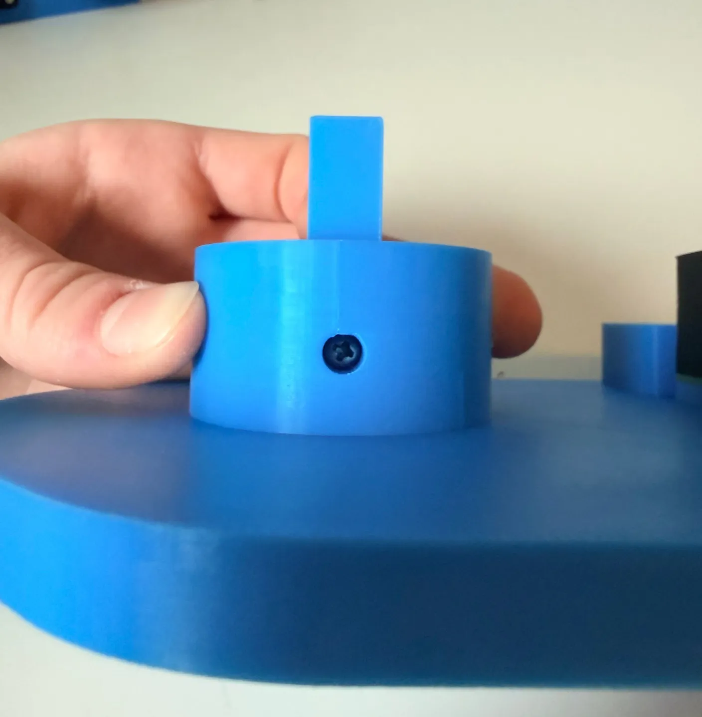 Robotic Eyes build — Assemble the Base: Once it’s in place, secure it with a 6mm screw.