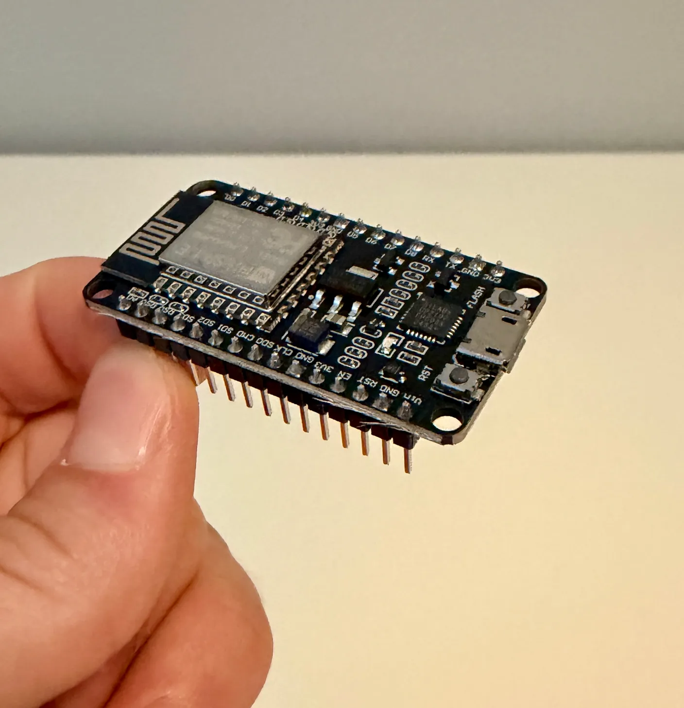 Robotic Eyes build — Swap from Joystick to Wireless: The wireless control board taken out of the bag.