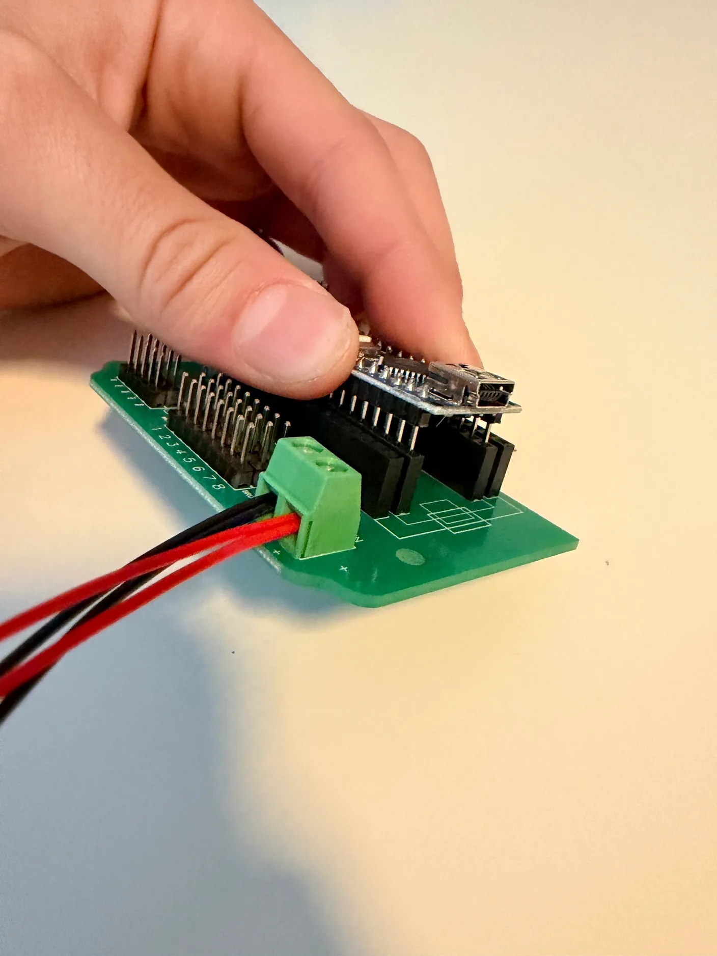 Robotic Eyes build — Swap from Joystick to Wireless: Pulling the Arduino Nano off the board.